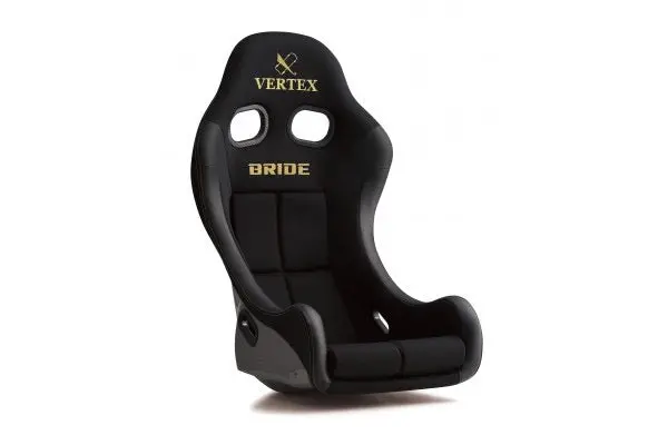 Vertex X Bride Zieg Iv Seat-Black With Gold Logo Super Aramid Carbon Shell 1