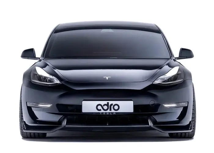 Adro Tesla Model 3 Carbon Fiber Front Lip V2 1