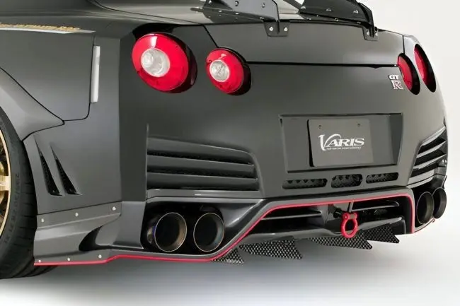 Varis Kamikaze-R Circuit Ver. Vertical Fins (For Varis Rear Under Spoiler) For Cba-R35 / Dba-R35 Nissan Gt-R [Vani-083] 1
