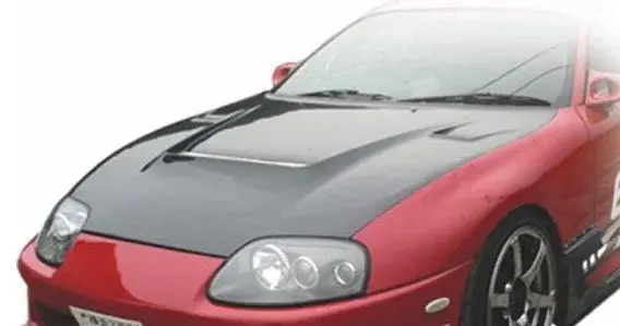 Ridox Carbon Vented Hood (Cooling Bonnet) For 1993-2002 Toyota Supra Jza80 [Vbto-124] 1