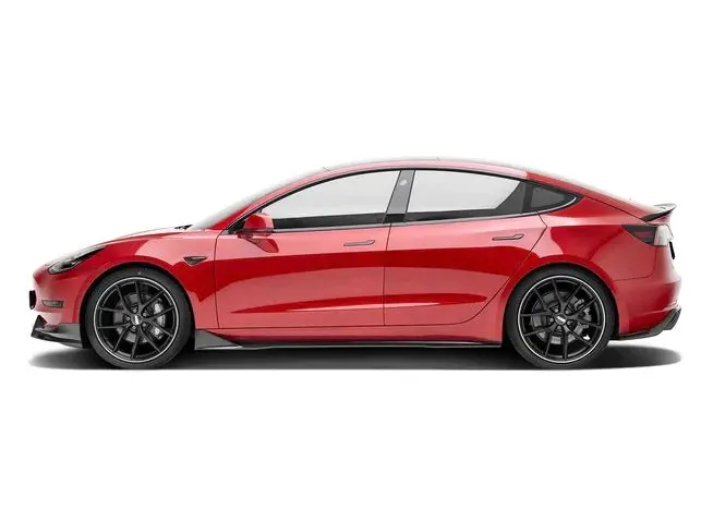 Adro Tesla Model 3 Premium Prepreg Carbon Fiber Side Skirts V1 1