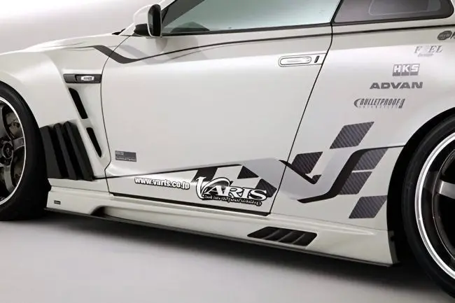 Varis 13' Ver. Side Skirt Set For Cba-R35 / Dba-R35 Nissan Gt-R [Vani-076 / Vani-077] 1