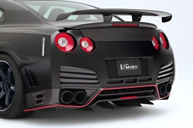 Varis 14' Ver. Carbon Side Splitter Fin Set (For Varis Rear Under Spoiler) For Cba-R35 / Dba-R35 Nissan Gt-R [Vani-126] 1