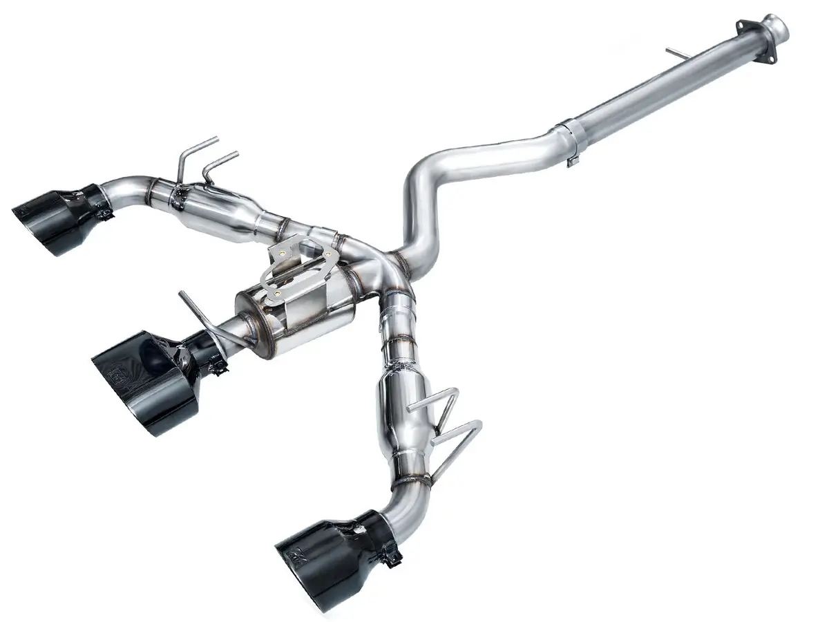 Awe Tuning Track Edition Exhaust For Gr Corolla - Diamond Black Tips 2022+ 1