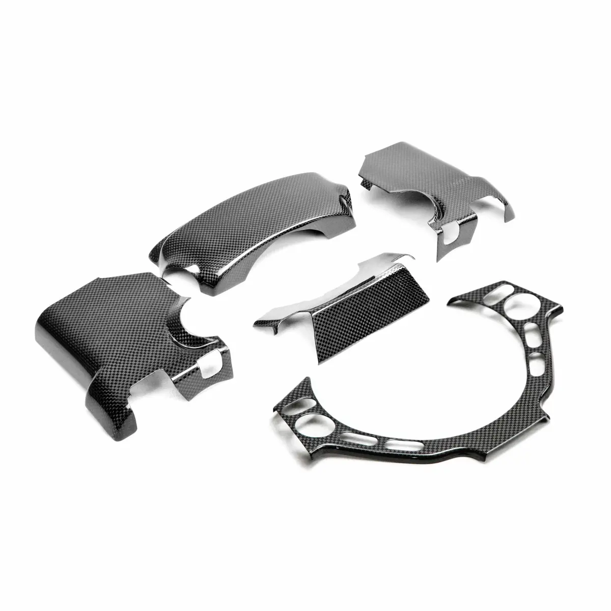 Carbon Fiber Steering Column Surround Trim (4 Pcs) For 2009-2016 Nissan Gtr 1
