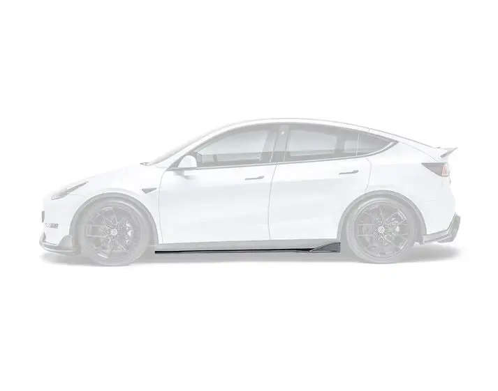 Adro Tesla Model Y Carbon Fiber Side Skirts V2 1