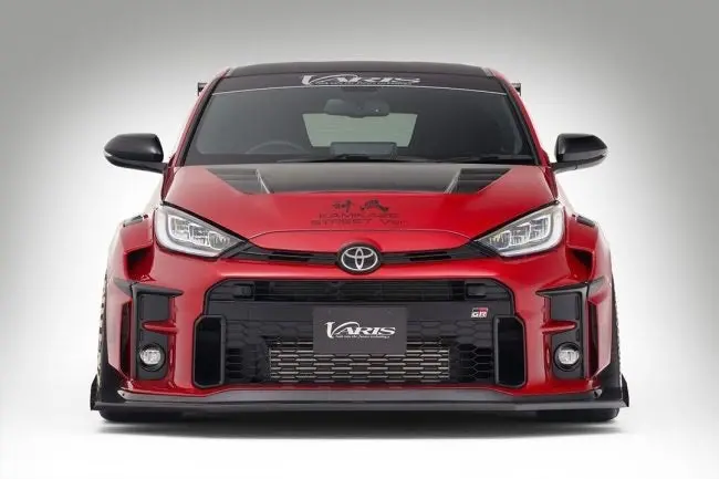 Varis Kamikaze Street Carbon Front Bumper Duct Cover For Xp210 Toyota Gr Yaris [Vato-388] 1