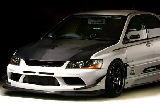 Varis Carbon Single Canards (For 09' Ver.2 Front Bumper) For Ct9a Mitsubishi Lancer Evolution Ix [Vami-094] 1
