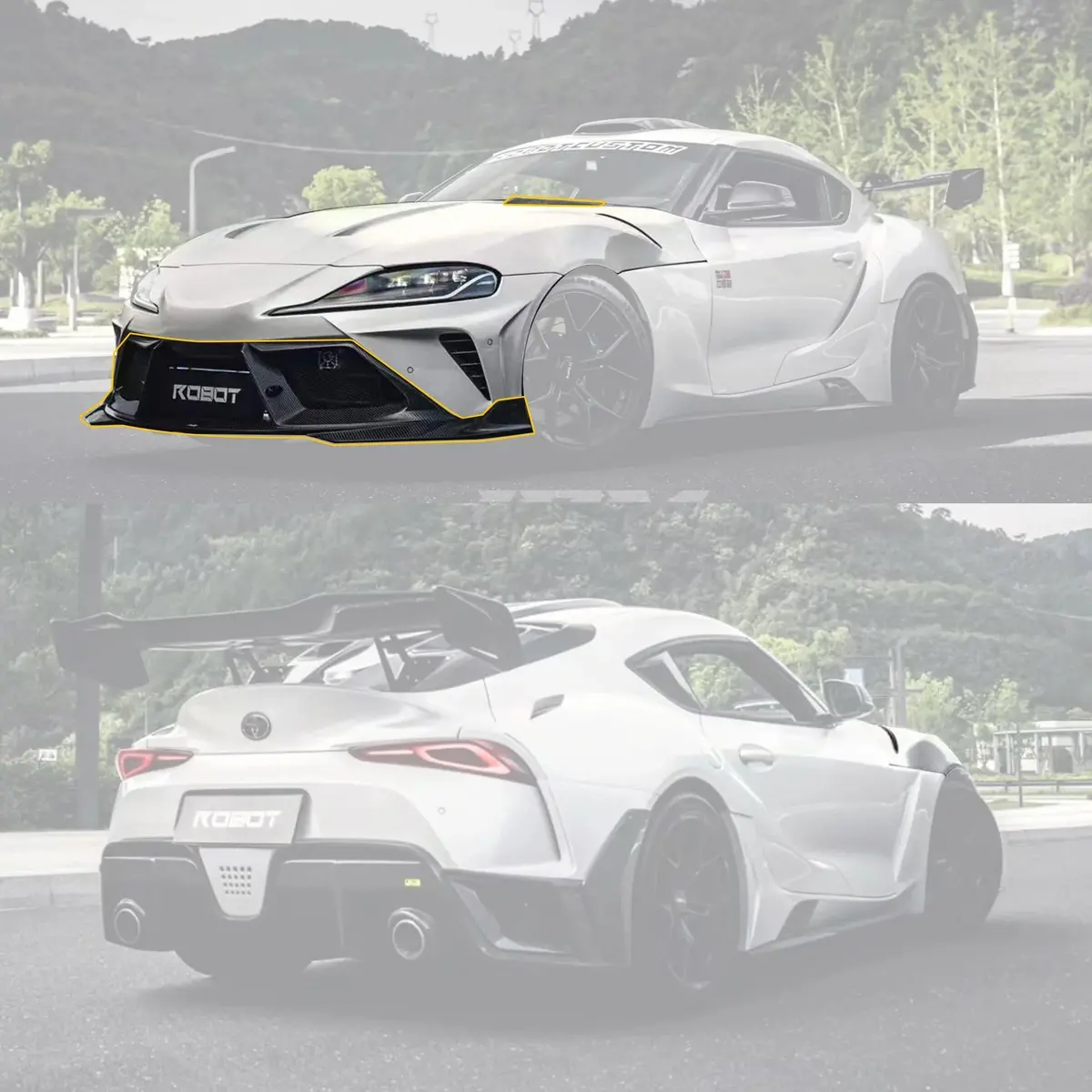 Robot Craftsman "Alerion"  Narrow Body Front Bumper & Lip For Toyota Gr Supra 2020+ 1