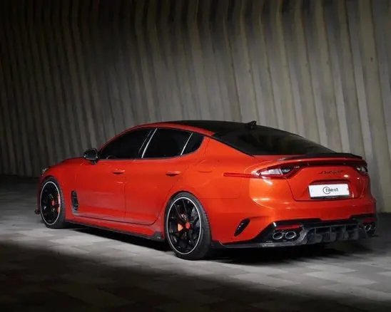 Adro Kia Stinger Carbon Fiber Side Skirts V2 1