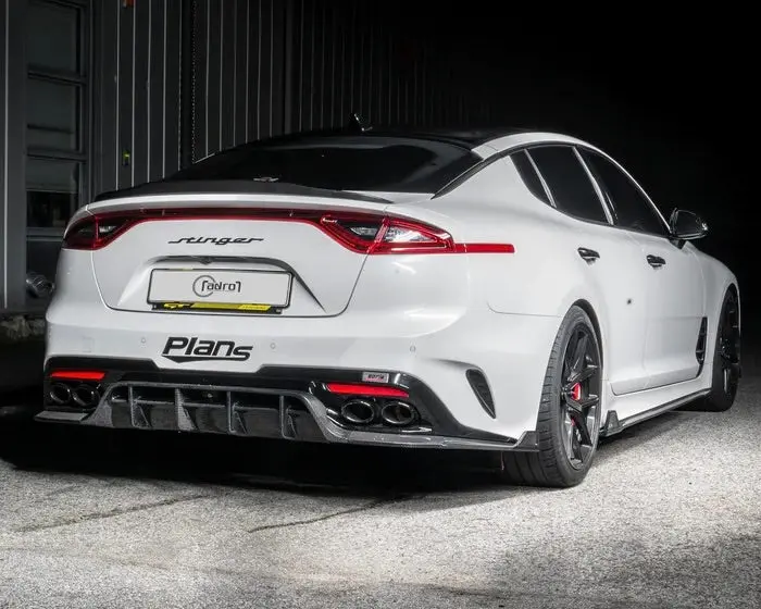 Adro Kia Stinger Carbon Fiber Trunk Spoiler V2 1