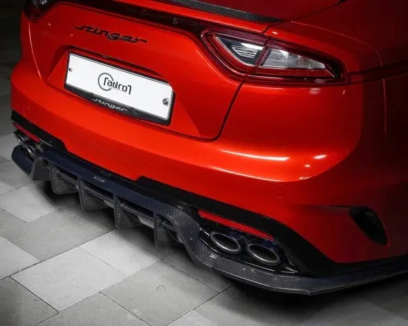 Adro Kia Stinger Carbon Fiber Rear Diffuser V2 1
