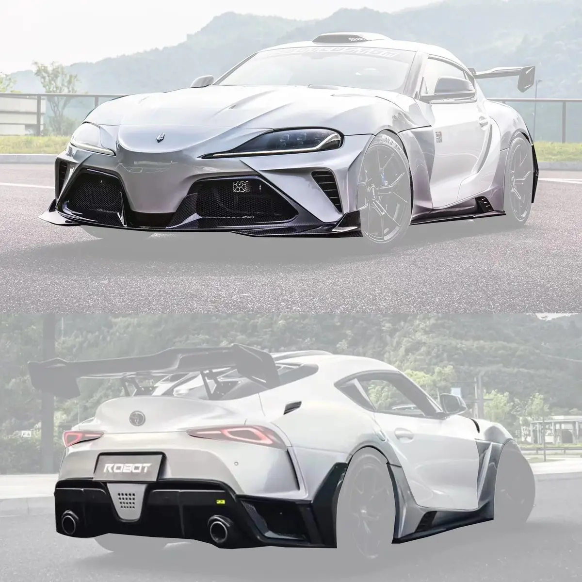 Robot Craftsman "Hyperion" Wide Body Front Bumper & Lip For Gr Toyota Supra 1