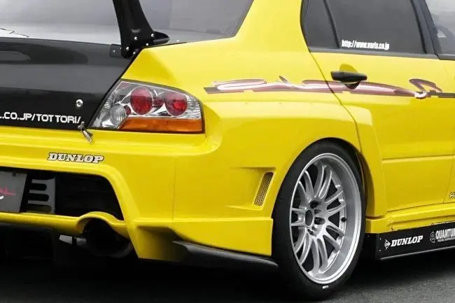 Varis Time Attack Rear Wide Fender Kit For Ct9a Mitsubishi Lancer Evolution Viii [Vami-074] 1
