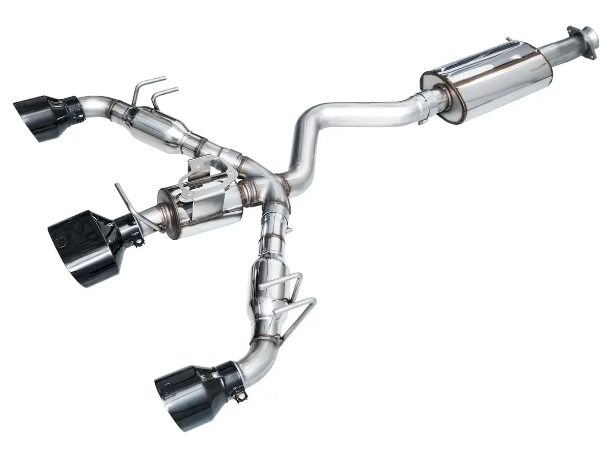 Awe Tuning Touring Edition Exhaust For Gr Corolla - Diamond Black Tips 2022+ 1