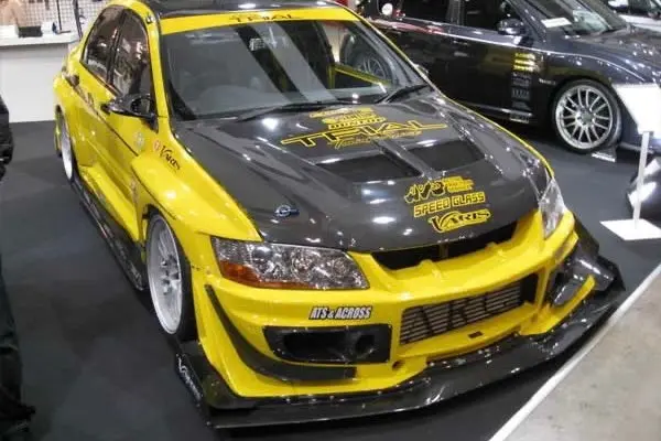 Varis Replacement Carbon Big Underboard For 2003-2005 Mitsubishi Evolution Viii Ct9a [Vami-082] 1