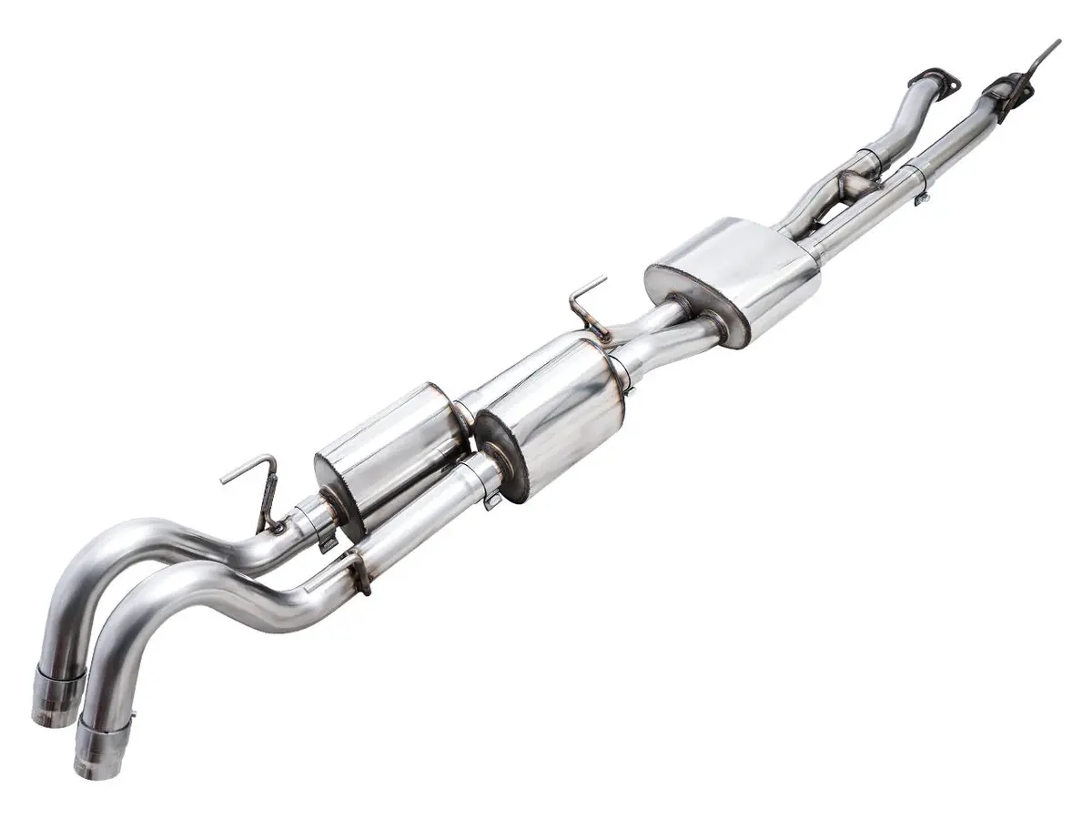 Awe Tuning Ofg Exhaust With Bashguard For 3Rd Gen Tacoma - No Tips 1