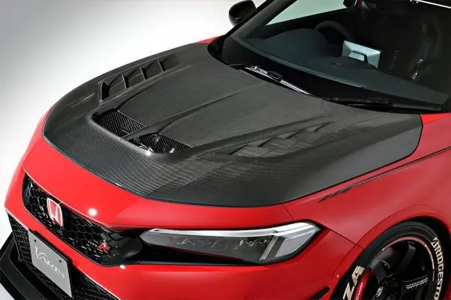 Varis Arising-1 Evo Carbon + Cooling Bonnet For Fl5 Honda Civic Type R [Vbho-110 / Vbho-111] 1