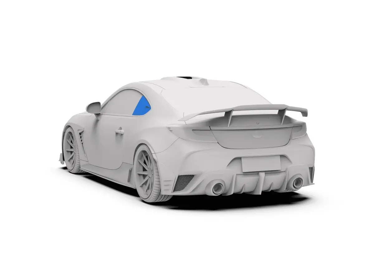 Robot Craftsman "Shinning" Side Window Pillar Panel Trim For Toyota Gr86 Subaru Brz 1