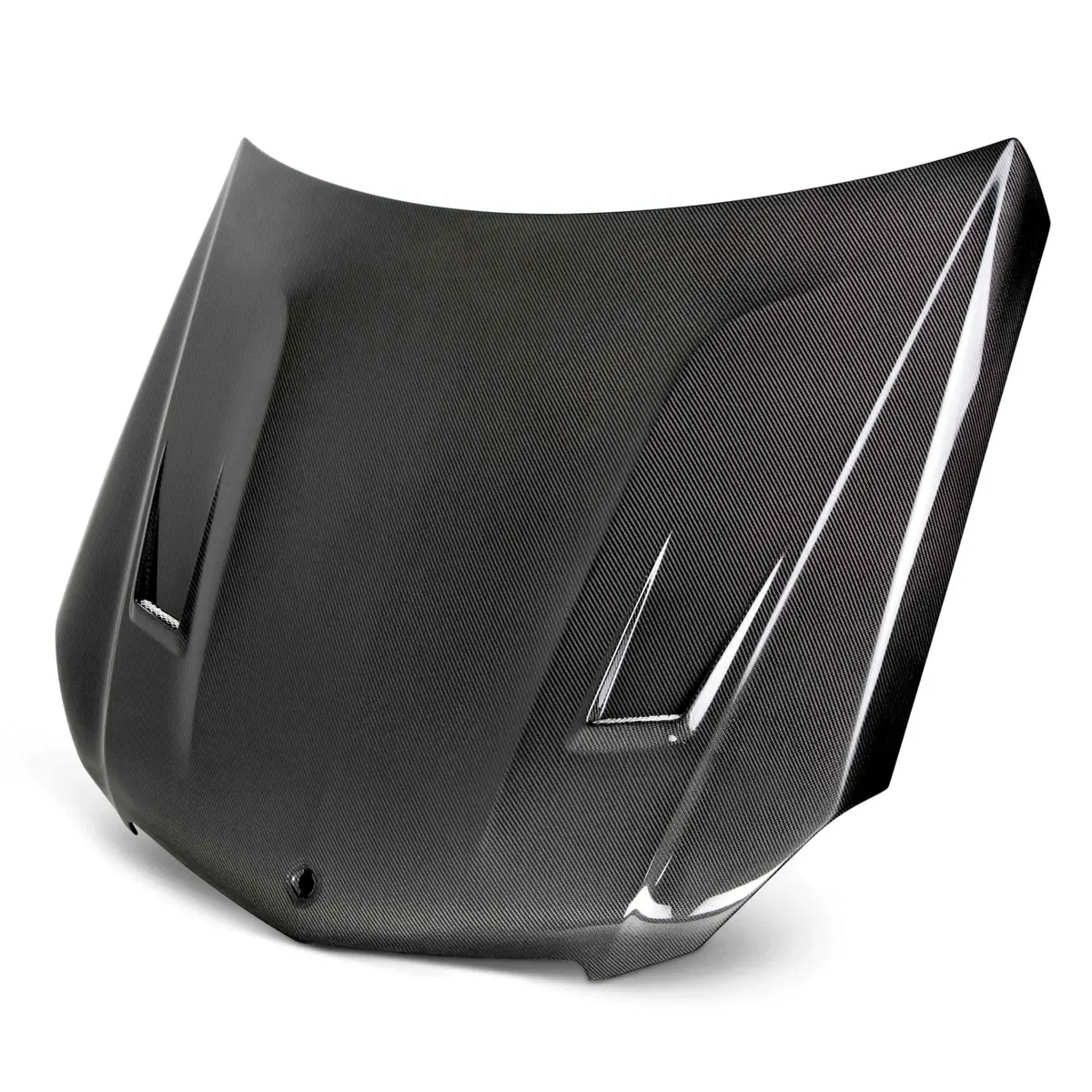 Gt-Style Carbon Fiber Hood For 2012-2015 Mercedes Benz C63 1