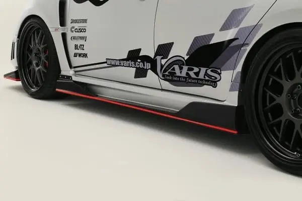 Varis Ultimate Version 2 Side Skirt + Air Shroud Set For 2007-2014 Subaru Wrx / Sti  Grb / Gvb [Vasu-155 / Vasu-156] 1