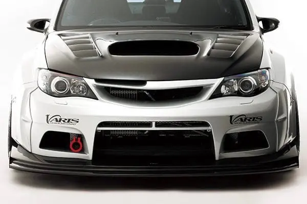 Varis Carbon Widebody Front Bumper For 2007-2014 Subaru Wrx Sti Gvb [Vasu-114] 1