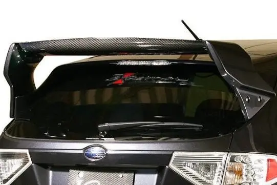 Varis Rear Wing Ver.1 + Wing Base For 2007-2014 Subaru Wrx / Sti Grb [Vasu-076 / Vasu-077] 1