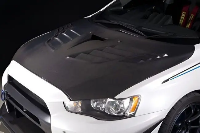 Varis Cooling Bonnet Hood Ver.2 For Cz4a Mitsubishi Lancer Evolution X [Vbmi-120 / 121 / 122 / 123 / 124 / 125] 1