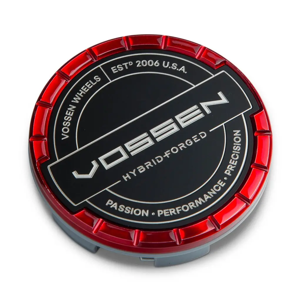 Hybrid Forged Billet Sport Cap Set For Vf & Hf Series Wheels (Vossen Red) 1