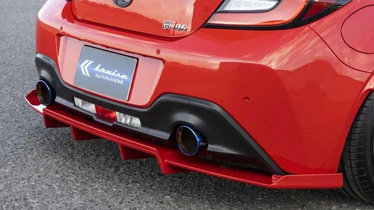 Kuhl Racing Kruise Rear Floating Diffuser W/ Fins Frp Toyota Gr86 (Zn8) & Subaru Brz (Zd8) 2022+ 1