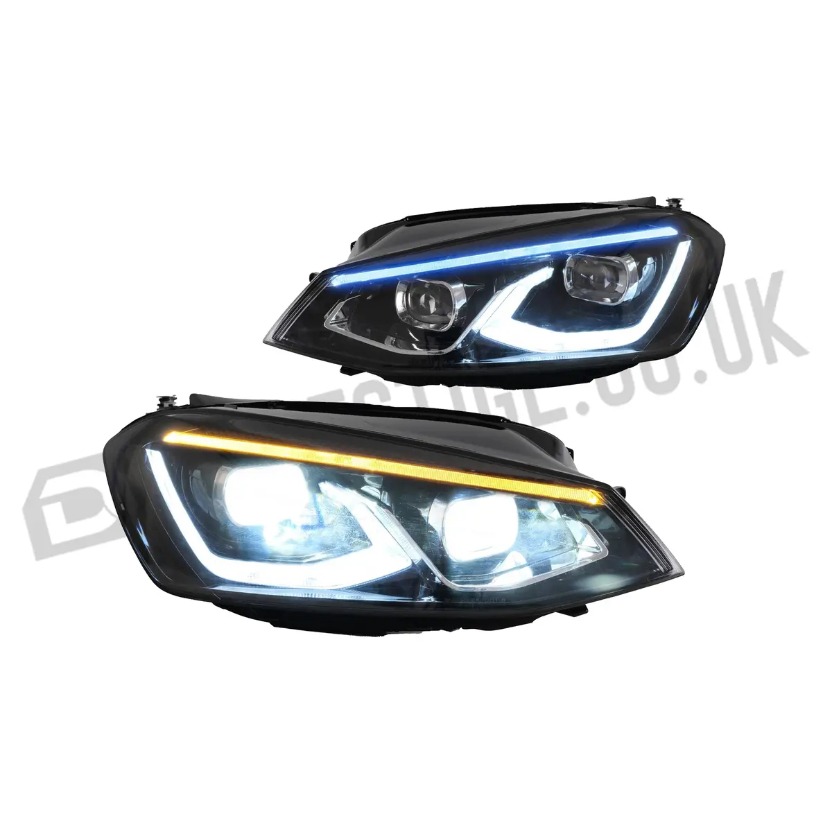 Led Front Lights For 2015-2017 Golf Mk7 Halogen Headlights Models (Europe 2013-2016) 1