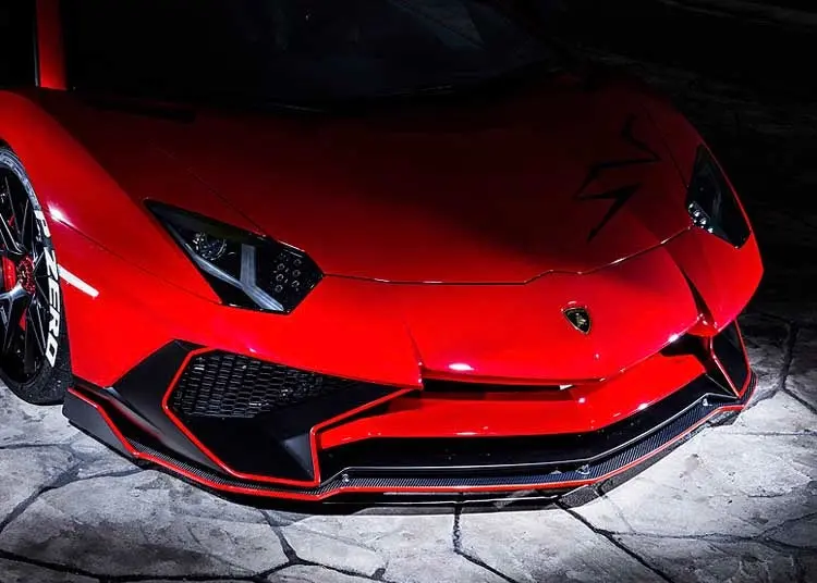 Leap Design Front Spoiler (Carbon) For Lamborghini Aventador  Lp750-4Sv 1
