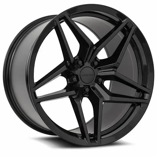 Mrr M755 Gloss Black Corvette C8 19X9.5 20X11 1