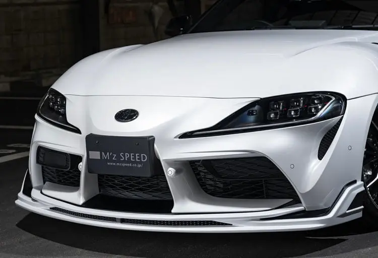Mz Speed Prussian Blue Front Spoiler (Frp) For Toyota Supra (A90) 2020+ 1