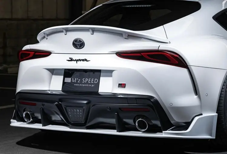 Mz Speed Prussian Blue Rear Under Spoiler For Toyota Supra (A90) 2020+ 1