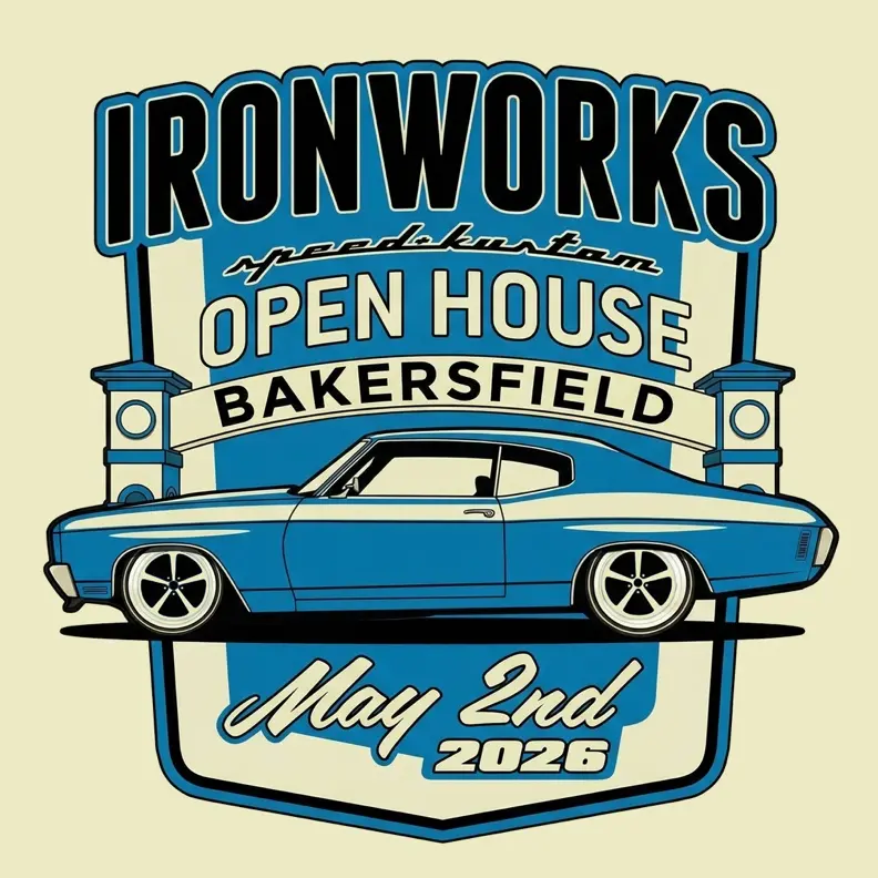 Ironworks Speed & Kustom – Open House Event Tee | May 2Nd, 2026 1