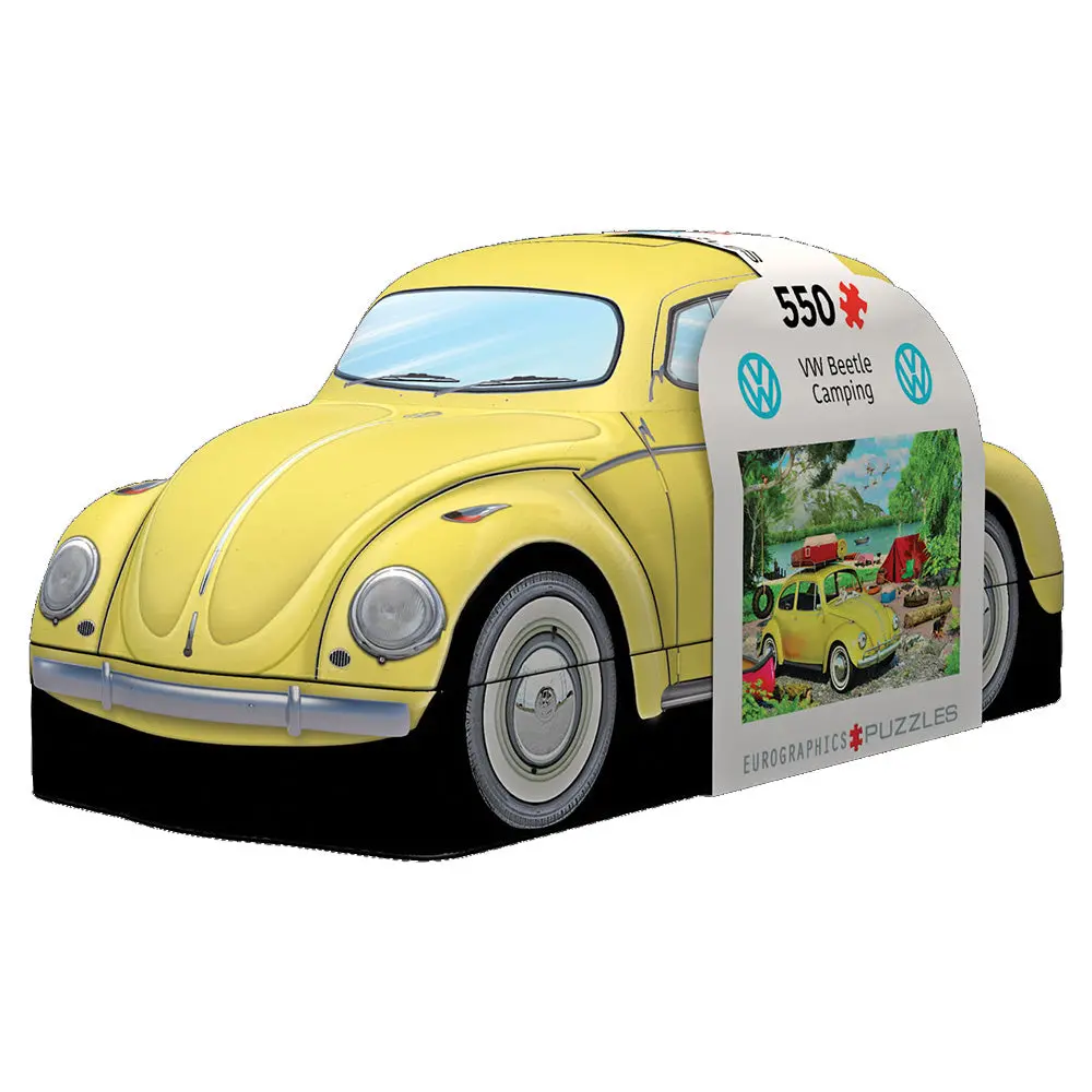 Vw Beetle Camping 550-Piece Puzzle In Collectible Tin 1