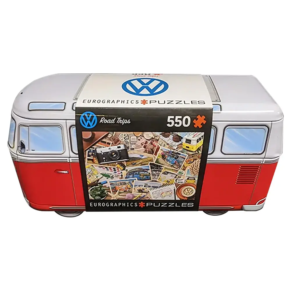 Vw Road Trips 550-Piece Puzzle In Collectible Tin With Poster 1