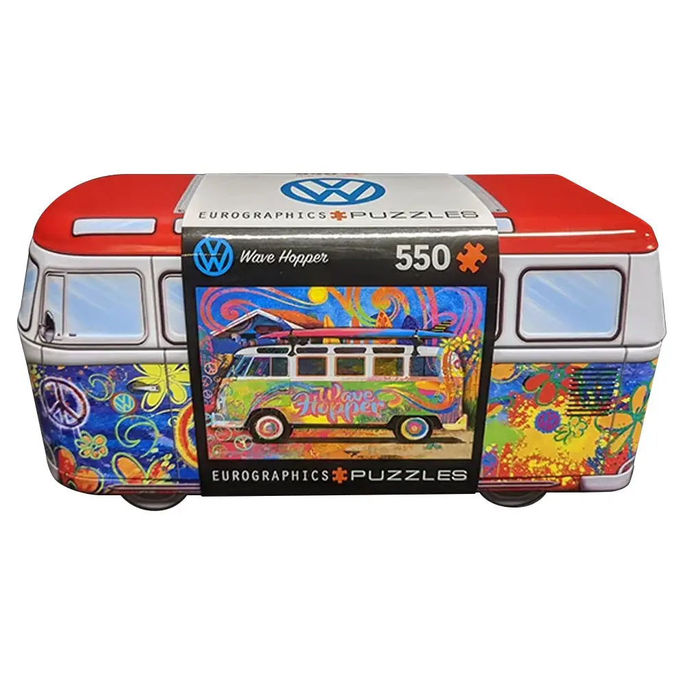 Vw Wave Hopper 550-Piece Puzzle In Collectible Tin With Poster 1