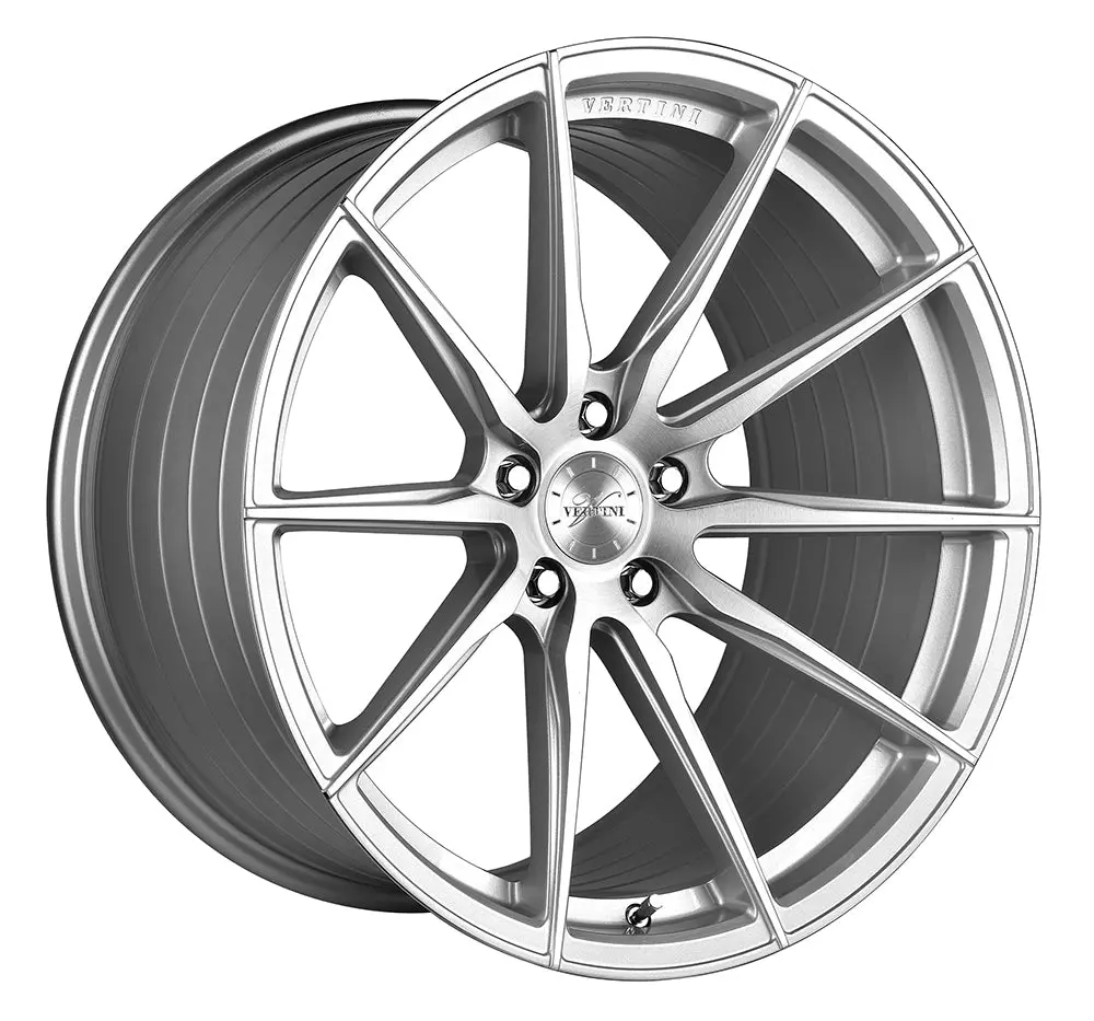19” Vertini Rfs1.1 Brush Silver Wheels - Set Of 4 1