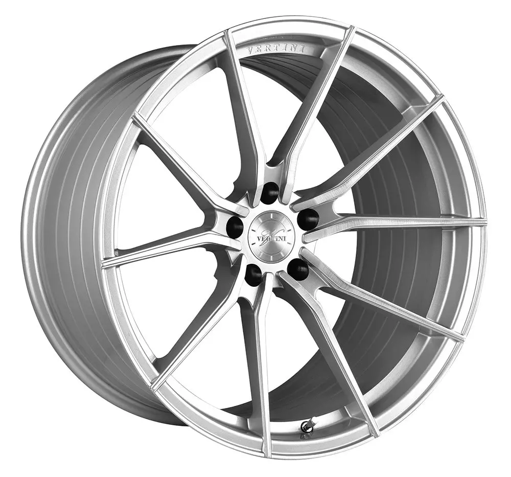 19” Vertini Rfs1.2 Brush Silver Wheels - Set Of 4 1