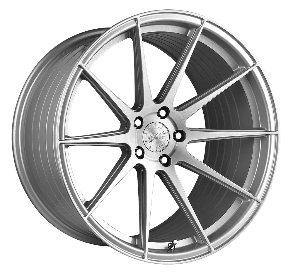20” Vertini Rfs1.3 Brush Silver Wheels - Set Of 4 1