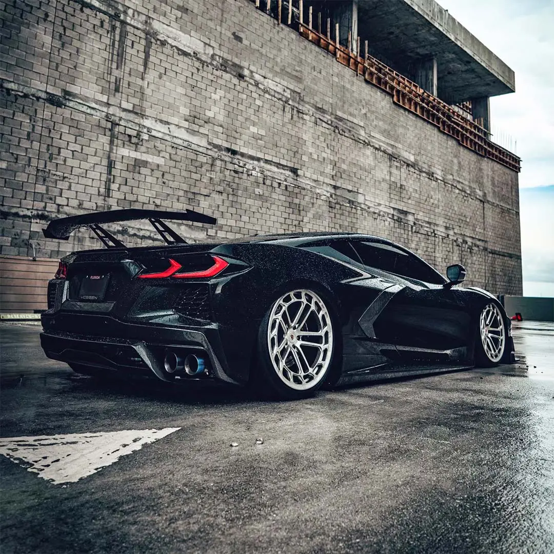 Racing Sport Concepts - Knighthawk Carbon Fiber Wing For C8 Corvette 1