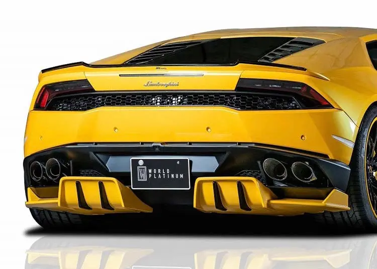 Rowen Rear Diffuser (Frp) For 2015-2019 Lamborghini Huracan Lp610-4 1