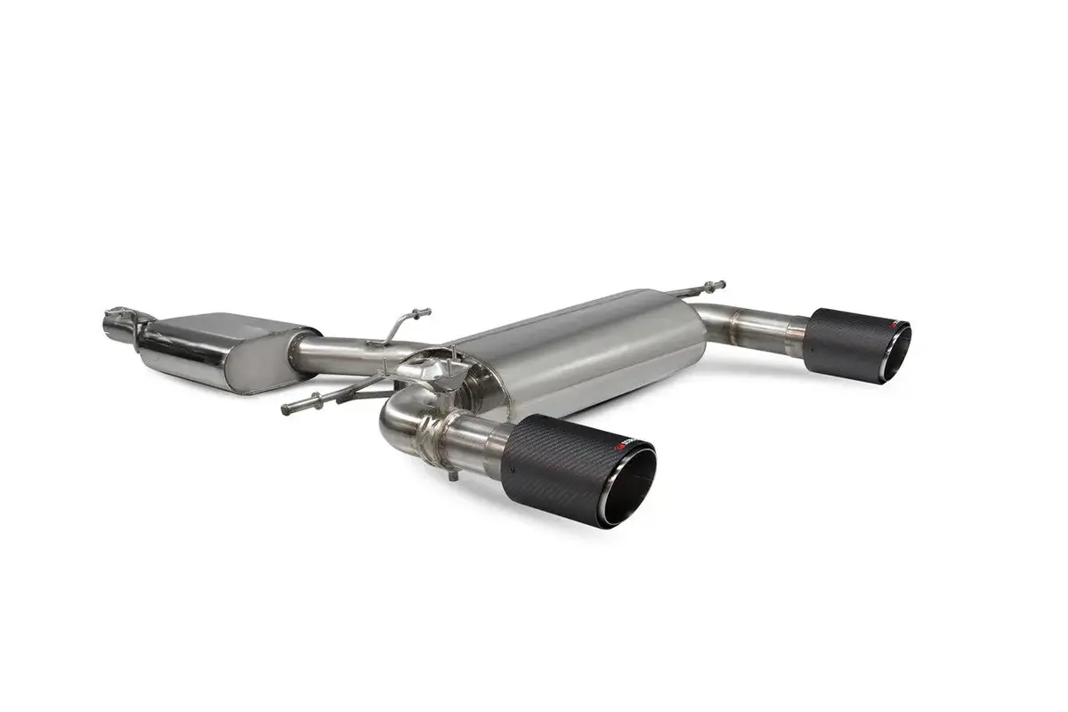 Scorpion Exhausts Resonated Cat-Back System With Electronic Valves Valved - Tt Mk3 2.0 Tfsi Quattro Non Gpf Model Only - 2014 - 2019 - Sau085cf 1