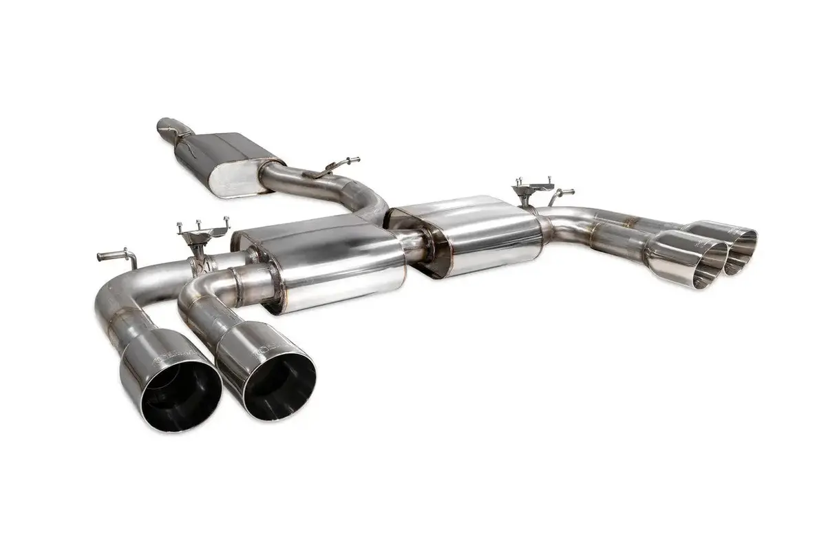 Scorpion Exhausts Resonated Cat/Gpf-Back System & Electronic Valves Valved S3 Saloon 8V 2019 - Sau096 1