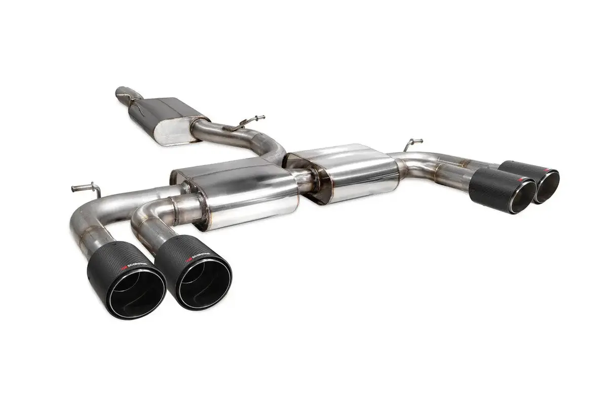 Scorpion Exhausts Resonated Cat/Gpf-Back System Without Valves Non-Valved S3 Saloon 8V 2013 - Sau097cf 1