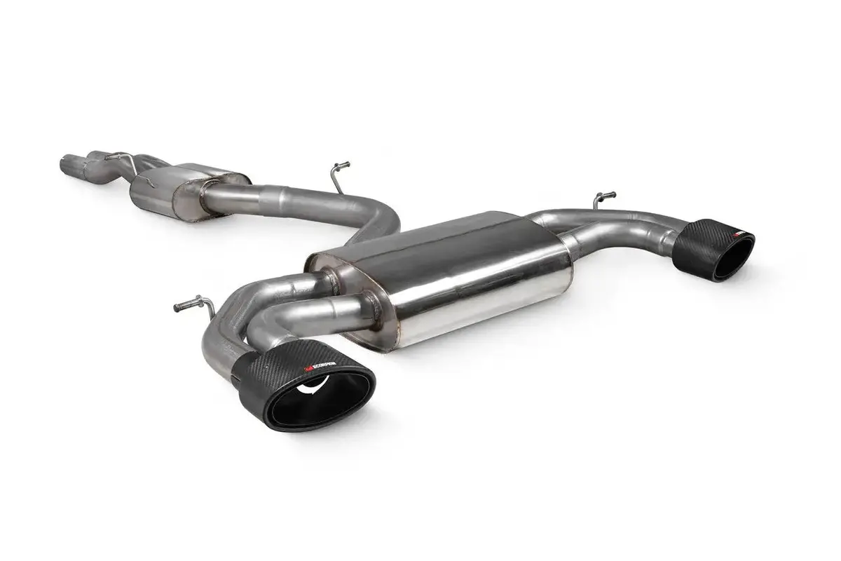 Scorpion Exhausts Resonated Cat-Back System Without Valves Non-Valved Rs3 8V Pre-Facelift 2015 - Sau107cf 1