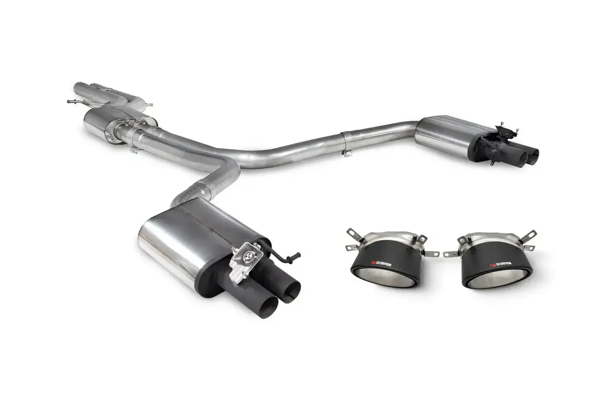 Scorpion Exhausts Resonated Half System With Trims Valved - Rs7 C7 - 2013 - Sau117cf 1