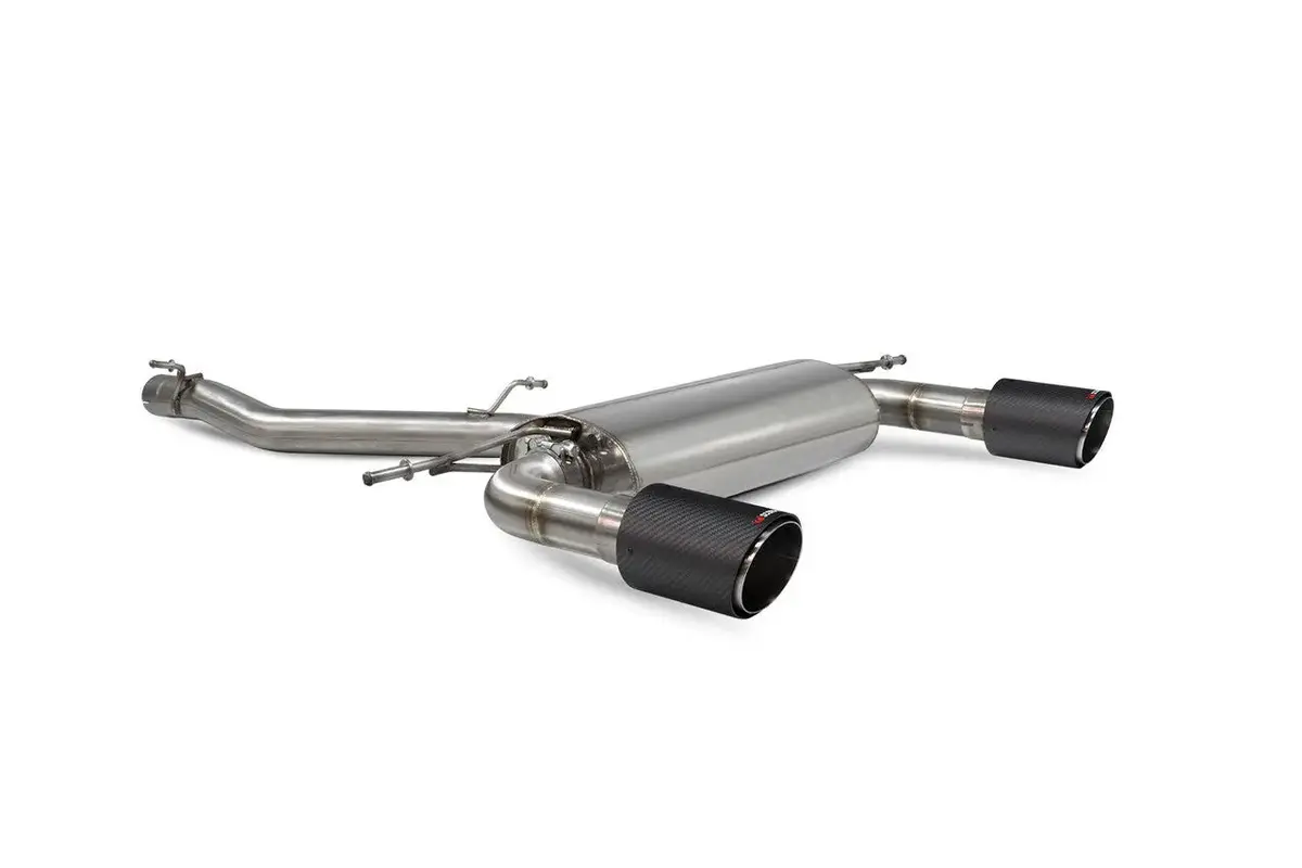 Scorpion Exhausts Non-Resonated Cat-Back System With No Valves Non-Valved - Tt Mk3 2.0 Tfsi Quattro Non Gpf Model Only - 2014 - 2019 - Saus086cf 1